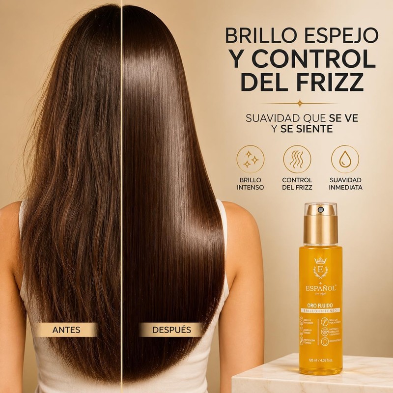 protector de calor para cabello oro fluido 40 ml