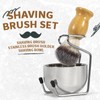 ÖkoStamm Shaving Brush and Bowl - Bamboo Shaving Brush for