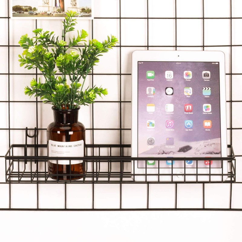 Kaforise Vinyl Dipped Wire Wall Grid Panel, Multifunction Photo Hanging
