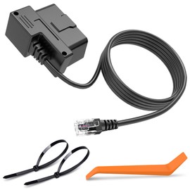 OBD Radar Detector Power Cable,OBD to RJ11 Radar Detector Cable,OBDII Radar Detector Charger Cable,Compatible with Escort MAX 360 Passport Unide R1/R3 Beltronics Radenso XP etc Radar Detector