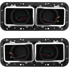 Torque Pair of Headlight Housing Base with Wire Harness Replacement For KenworthT800 W900 K100 C500, Peterbilt 379 378, Freightliner FLD Classic XL (TRH910500CL & TRH910500CR)