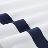 OSVINO 3 Pieces Microfiber Simple Line Style Duvet Cover and