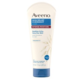 Aveeno Active Naturals Skin Relief Overnight Cream, Fragrance Free, 7.3 Ounce