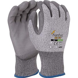 Hantex® HX5PU Cut Resistant Level 5 Work Gloves Grey PU Palm Coated (11 / XXL)