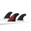 Futures Fins P8 Alpha Thruster Fin Set, Carbon/Red, Large