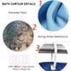 DDS-DUDES Waterfall Shower Curtain, Garden Spring Natural Scenery Forest Waterproof