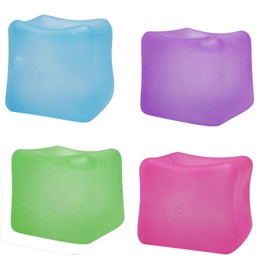 Fidget Toys Stress Cube 4 Pack - Soft Relaxation Fidget ice Toys, Relieve Anxiety - Fun Fidget Stress Balls, Sensory Calming Toys