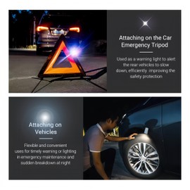 Jonurphy LED flashing safety light, 7 modes, suitable for runners, walkers, cyclists, police officers on duty, the best visual accessory for safety warnings