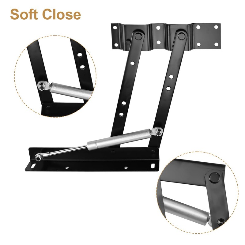 1 Pair Pneumatic Spring Lift Mechanism for Coffee Tables Multi-Functional