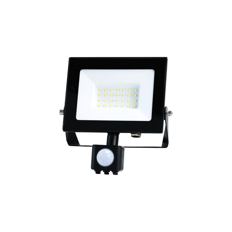 Bright Source LED Floodlight, PIR Motion Sensor, IP65, 30W, 3300lm,