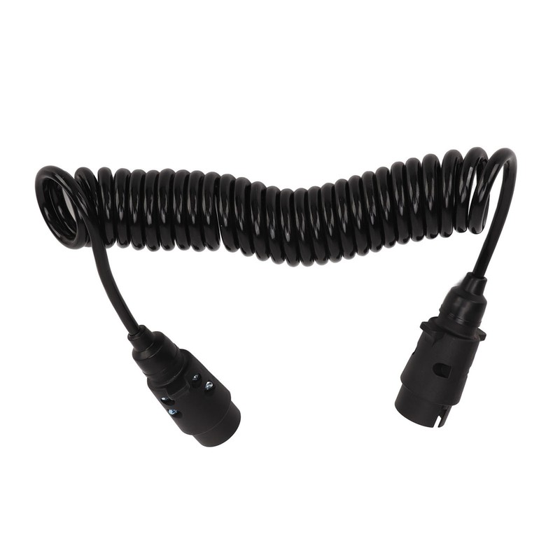 12.8ft Trailer 7 Core Coiled Cable Flexible Retracted Stable Connection