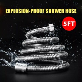Magic Shower by MST LLC. Shower hose for handheld shower head Stainless Steel Kink Free 5FT long Flexible