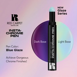 Red Carpet Manicure Insta-Chrome Pens (Blue Glaze) Glazed Nails, Nail Art Tools, Nail Accessories