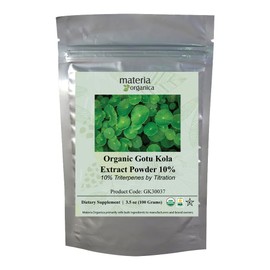 Organic Gotu Kola Extract Powder (Centella Asiatica, 3.5 oz / 100 grams)