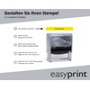 Stamp - easyprint 2, Grey - Customisable Name Stamp, Address