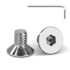 Tunejoy Countersunk Screws M6 x 10 mm Stainless Steel A2