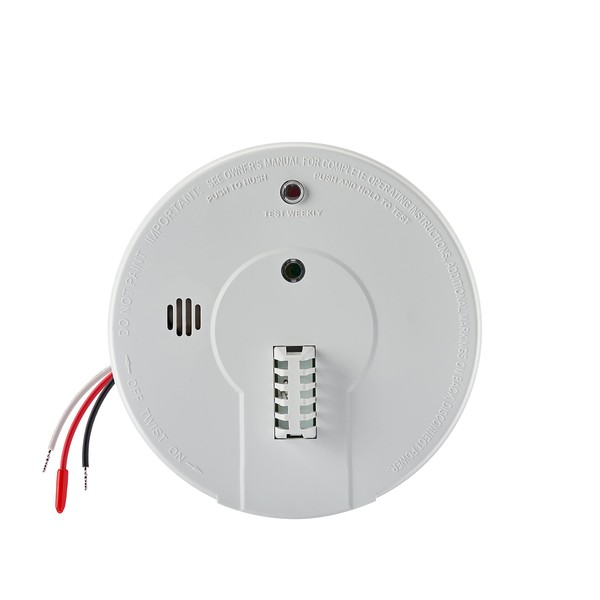 Kidde Heat Detector, Hardwired with Battery Backup & 2 LEDs, Interconnect Capability, Ideal for Garages
