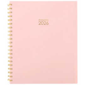 AT-A-GLANCE 2026 Planner, Weekly & Monthly, 8.5" x 11", Large, Harmony, Sunset Coral (1099-905-27-26)