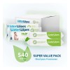 Pack X9 Toallas Humedas Texturizadas 99.9% Agua Waterwipes