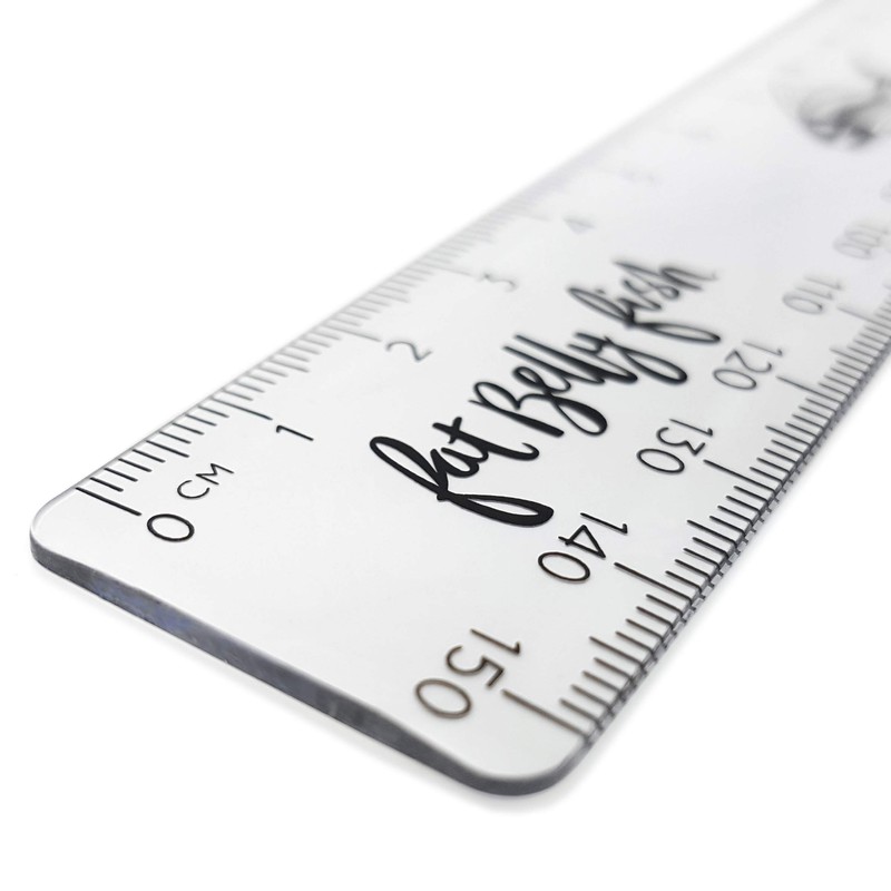 Transparent Metric Rulers 15cm - 150mm Shatterproof Plastic Clear Rulers
