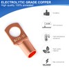 150Pcs Copper Wire Lugs, Battery Cable Ends AWG 2 4