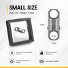 Strong Titanium Magnetic Keychain with 360° Rotation, Small Detachable Key