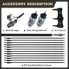 TOPARCHERY 62" Recurve Bow,Bow and Arrow Adult Archery Bow Set