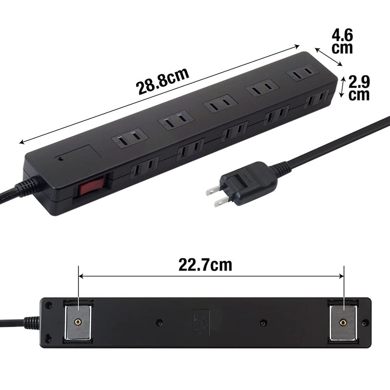 Styled Lightning Guard with Breaker, 10 Outlets, Power Strip, Bulk