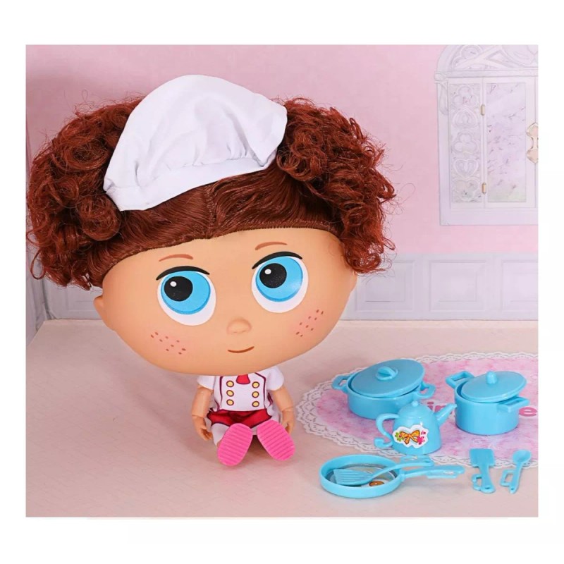 Kaibibi baby Muñeca Kaibibi Baby Chef Color Azul Articulada