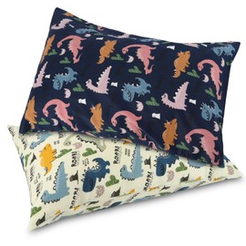 Gina Era Ergonomic Toddler Pillowcase,(2 Pack) 100% Cotton Pillowscase, Size:14 * 19 inch,Fits Kids Pillows sizesd 13 x 18 or 12x 16 - Machine Washable (style15)