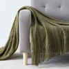 BOURINA Textured Solid Soft Sofa Throw Couch Cover Knitted Decorative