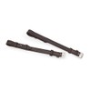 Shires Blenheim Bridle Cheek Pieces with Hook Studs-Black Full 3/4"