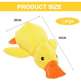 Frundoo Antistress Duck Dog, 2025 New Dog Toy Duck, Squeaky Plush Toy, Interactive Toy for Dogs, Paw Moon Duck