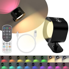 PGCNWNLI Wireless Spot Light Indoor - Low Light mode12 Hour Endurance, 3 Lighting Modes, 15 Color Adjustment, Magnetic Installation, Art Lovers, and Bedroom Illumination