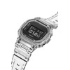 Casio DW-5600SKE-7JF Skeleton Series Men's Watch, Clear, Black, Bracelet Type