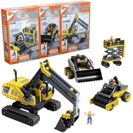 HEXBUG VEX ROBOTICS CONSTRUCTION VEHICLE 3 PACK, YELLOW *DISTRESSED PKG