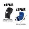 ZGDEIWGF 1 Pair Knee Straps, 1 Pair Elbow Pads, Men's