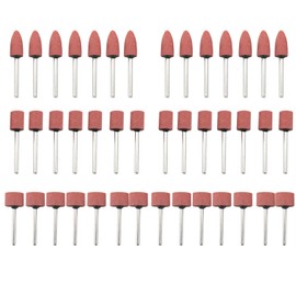 CHENJIN 42PCS Shank Sharpening Stone Set Micro Drill Accessories 14pcs of 3 sizes 1/8 inch Sanding & Polishing Stone Set For Jade Rotary Grinding Tools