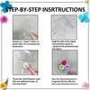 64 Pcs DIY Dried Flower Bookmark kit, transparent dried pressed