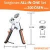 ZWERKZEUG® Professional Eyelet Pliers Set with 200 Eyelets Including Eyelet