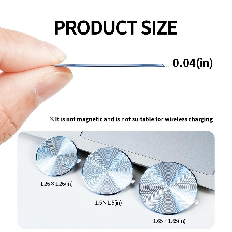 KISMER Magnetic Plate for Phone Mount 2 Pack Car Holder