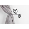 RTZEN Decorative Metal Curtain Tiebacks - Farmhouse Wrought Iron Curtain