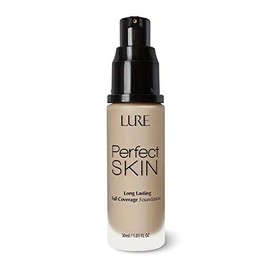 LURE | Base de Maquillaje Líquida con Cobertura Máxima, Resistente al Agua y Adicionada con Vitamina E, C y A en Tono Cocoa