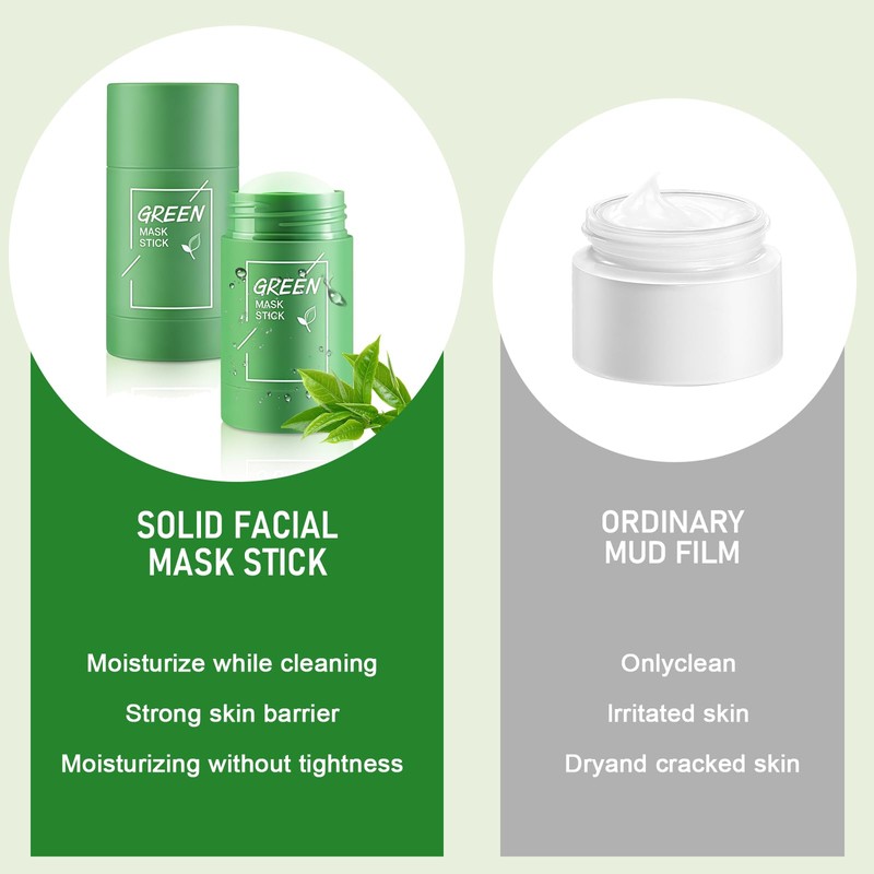 HOUSN Green Mask Stick for Face, 2 Pack with Green