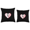 Baseball Heart Silhouette Throw Pillow