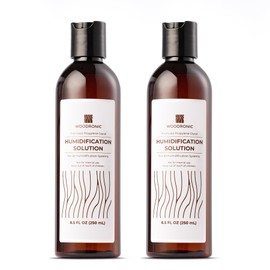 Woodronic Humidor Solution, Propylene Glycol for Cigar Humidifiers, 2-Pack 17 oz Cigar Humidor Accessories Humidity Control at 70% Relative Humidity, Safe and Non-Toxic