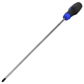 PH2 Phillips Extra Long Screwdriver Total Length 400mm with Rubber Handle TE549