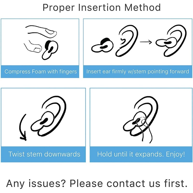 AirFoam Memory Foam Ear Tips for AirPods Pro, Comfort Fit