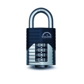 Henry Squire Vulcan 4 Wheel Open Shackle Combination Padlock, 40 mm (Length)
