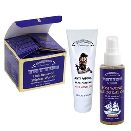 Barbero Grooming Complete Tattoo Care Kit, Hair Removal, Nourishing by Waxness